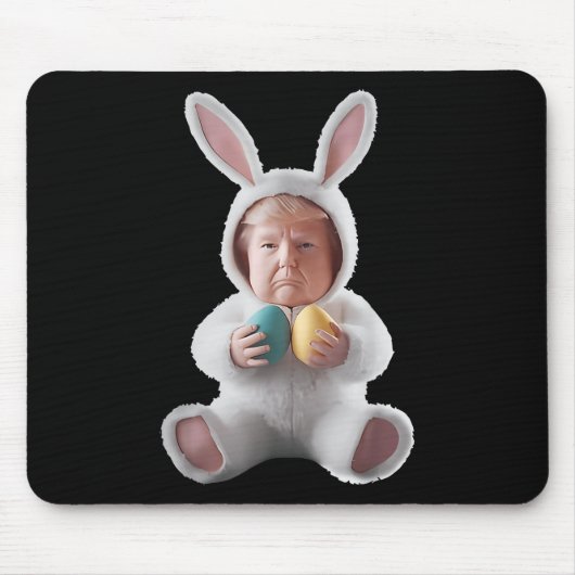 Grappig Bunny Pasen Trump Meme Happy Easter Day Muismat (Voorkant)