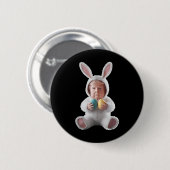 Grappig Bunny Pasen Trump Meme Happy Easter Day Ronde Button 5,7 Cm (Voorkant /achterkant)