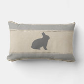 Grappig Bunny Stripes kussen (Voorkant)