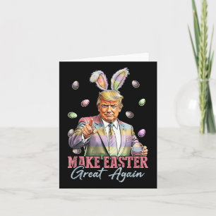 Grappig Bunny Trump Maak Pasen Groot Weer Konijn H Kaart