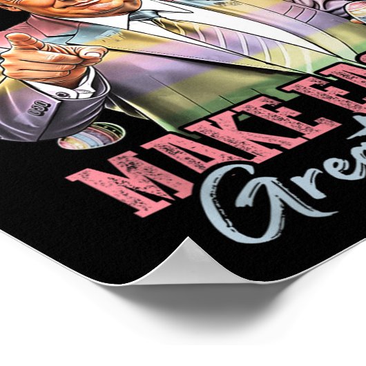 Grappig Bunny Trump Maak Pasen Groot Weer Konijn H Poster (Hoek)