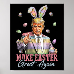 Grappig Bunny Trump Maak Pasen Groot Weer Konijn H Poster