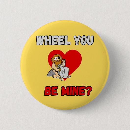 GRAPPIG! Button Caveman - Wheel You Be Mine? (Voorkant)