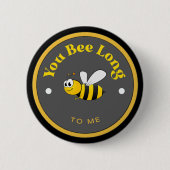 GRAPPIG Button - Je bent lang voor mij - Bijen (Voorkant)