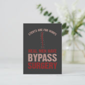 Grappig Bypass Open Hartoperatie Herstel Cadeau Briefkaart (Staand voorkant)