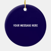 Grappig C Word Lover Kerstmis Keramisch Ornament (Achterkant)