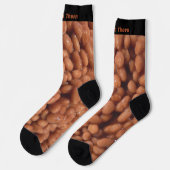 Grappig cadeau gebakken bonen met aangepaste naam  sokken (Links)