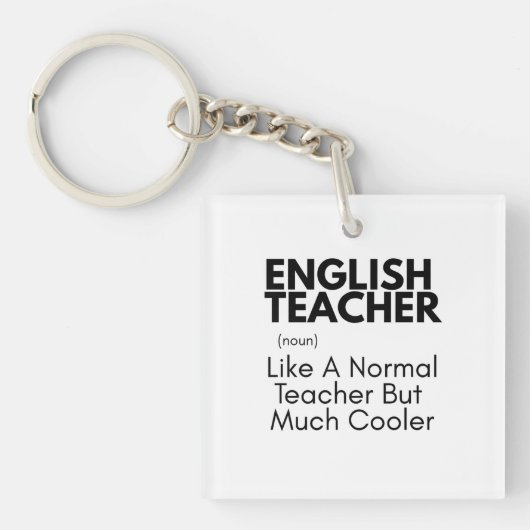 Grappig cadeau-idee voor Engelse leraar Sleutelhanger (voorkant)