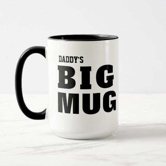 Grappig cadeau-idee voor papa, gepersonaliseerde p mok (Links)