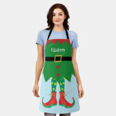 Grappig Cadeau Kerst Elf Santa's Helper Vakantie Schort (Gedragen)