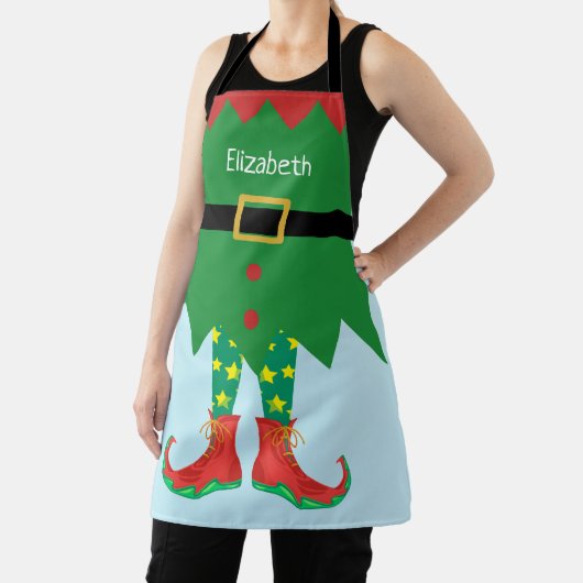 Grappig cadeau Kerst Elf Santa's Helper Vakantie Schort (Insitu)