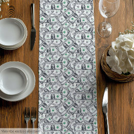 Grappig cadeau knus dollar patroon verjaardag verr medium tafelloper