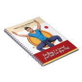 Grappig cadeau - Notitieboek, doet alsof het een b Notitieboek (Rechterzijde)