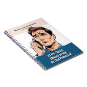 Grappig cadeau - Notitieboek, doet alsof het een b Notitieboek (Rechterzijde)