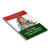 Grappig cadeau - Notitieboek, doet alsof het een b Notitieboek (Rechterzijde)