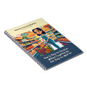 Grappig cadeau - Notitieboek, doet alsof het een b Notitieboek (Rechterzijde)