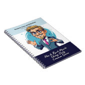Grappig cadeau - Notitieboek, doet alsof het een b Notitieboek (Rechterzijde)