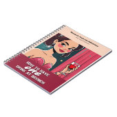 Grappig cadeau - Notitieboek, doet alsof het een b Notitieboek (Linkerzijde)