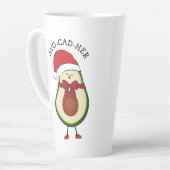 Grappig cadeau Santa Hat Avocado Latte Mok (Linkerhoek)
