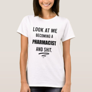 Grappig cadeau T-shirt voor apothekers afstudeerfe