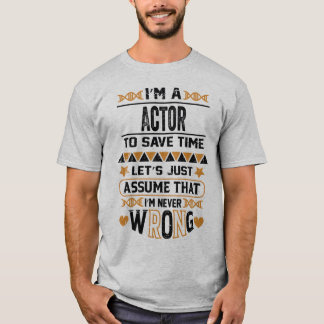 Grappig Cadeau Voor Acteur Toekomstige Acteur Cade T-shirt