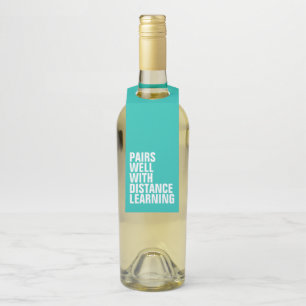 Grappig cadeau voor afstandsonderwijs flessenhanger