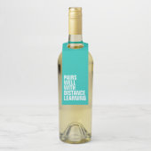 Grappig cadeau voor afstandsonderwijs flessenhanger (Op fles)