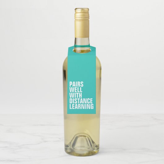 Grappig cadeau voor afstandsonderwijs flessenhanger (Op fles)