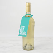 Grappig cadeau voor afstandsonderwijs flessenhanger (Schuin)