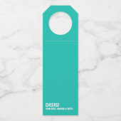 Grappig cadeau voor afstandsonderwijs flessenhanger (Achterkant)