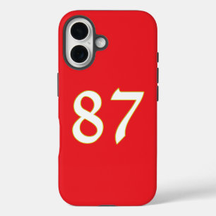 Grappig cadeau voor alle fans speler hebben nummer iPhone 16 hoesje
