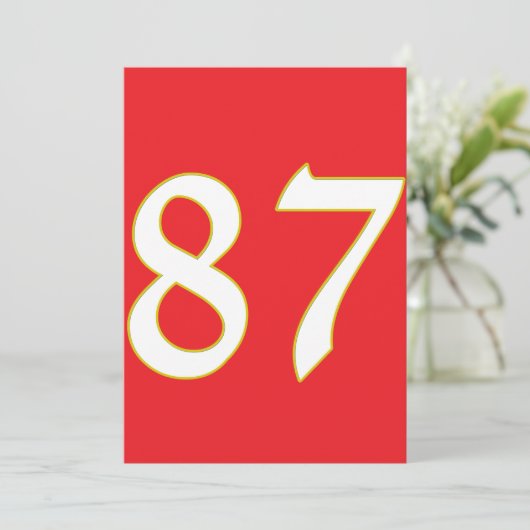 Grappig cadeau voor alle fans speler hebben nummer kaart (Staand voorkant)