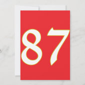 Grappig cadeau voor alle fans speler hebben nummer kaart (Achterkant)