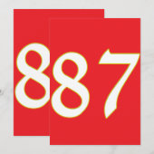 Grappig cadeau voor alle fans speler hebben nummer kaart (Voorkant / Achterkant)