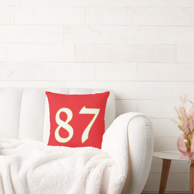 Grappig cadeau voor alle fans speler hebben nummer kussen (Bank)