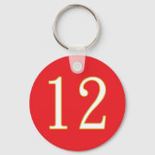 Grappig cadeau voor alle fans speler hebben nummer sleutelhanger (Voorkant)