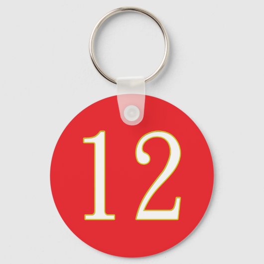 Grappig cadeau voor alle fans speler hebben nummer sleutelhanger (Achterkant)