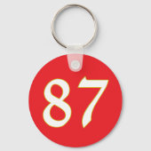 Grappig cadeau voor alle fans speler hebben nummer sleutelhanger (Voorkant)