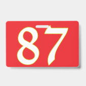 grappig cadeau voor alle fans speler heeft nummer badge (Achterkant)