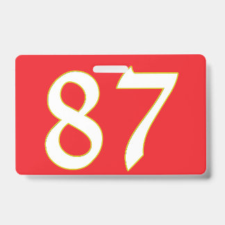 grappig cadeau voor alle fans speler heeft nummer badge