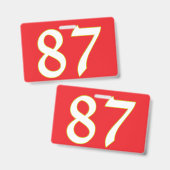 grappig cadeau voor alle fans speler heeft nummer badge (Voor- en achterkant)