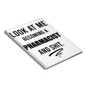 Grappig cadeau voor apothekers afstudeerfeestje T- Notitieboek (Rechterzijde)