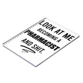 Grappig cadeau voor apothekers afstudeerfeestje T- Notitieboek (Linkerzijde)