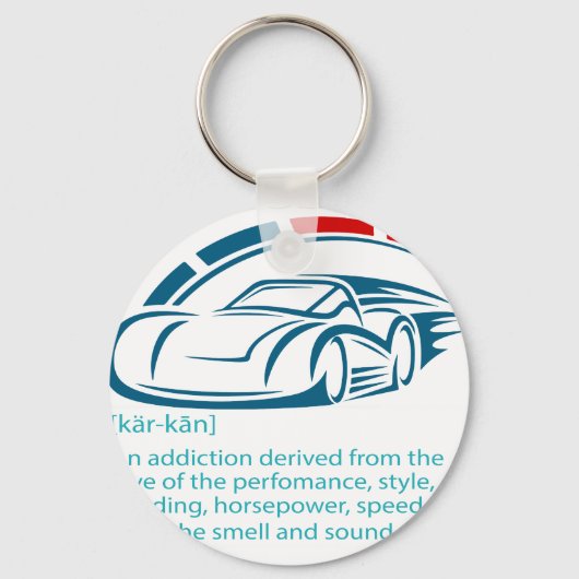 Grappig cadeau voor autoliefhebber - Definitie van Sleutelhanger (Voorkant)