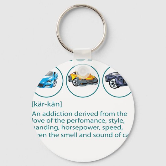 Grappig cadeau voor autoliefhebber - Definitie van Sleutelhanger (Voorkant)