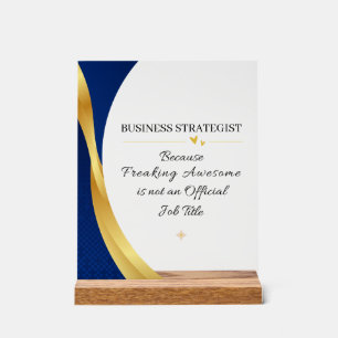 Grappig Cadeau voor Bedrijfsstrateeg Acryl Bord
