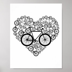 Grappig cadeau voor bergfietser voor mannelijke en poster