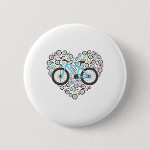 Grappig cadeau voor bergfietser voor mannen vrouwe ronde button 5,7 cm