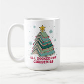 Grappig cadeau voor bibliothecaris, alles geboekt  koffiemok (Links)