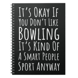 Grappig cadeau voor bowlen Bowler humor Team komed Notitieboek